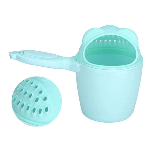 Dioche Baby Bath Cute Baby Shampoo Cup with Fish Handle - Safe PP Material, Eye Protection for Kids, Easy Clean