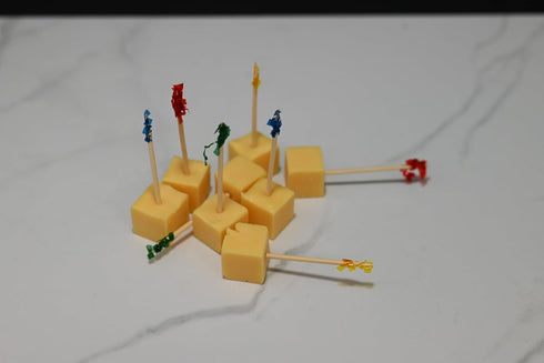 Fake Cheddar Cubes, Set of 8