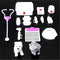 EatingBiting 14Pcs Set Mini House Miniatures Doctor Medical Equipment Kit for Bear