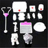 EatingBiting 14Pcs Set Mini House Miniatures Doctor Medical Equipment Kit for Bear