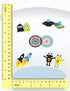 Color Change Target Stickers Space Edition with Sticker Applicator Tool for Easy Install. Aiming Stickers for Potty