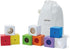 PlanToys 9 Piece Wooden Sensory Activity Blocks Learning & Development Toy (5531) | Sustainably Made from Rubberwood