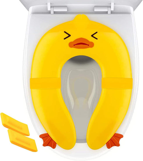 Toilet Potty Training Seat Cover, Travel Toilet Seat, Folding Non Slip Silicone