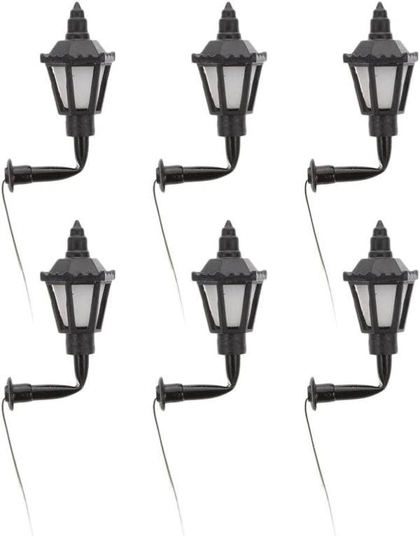 MILISTEN 6Pcs Dollhouse Wall Lamp - Miniature Lighting Outdoor Lantern Lamp Model for Dollhouse Accessories