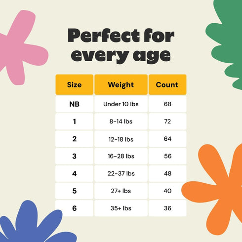 '-Pack 2 10lbs) DYPER of Newborn Baby Diapers Leak Proof Plant Based Hypoallergenic & Ultra Absorbent Disposable Diaper