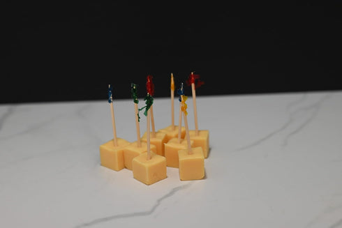 Fake Cheddar Cubes, Set of 8