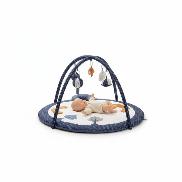 LULLABY COTTON Baby Play Gym Mat,Tummy Time Mat - 100% Cotton Soft Playmat with