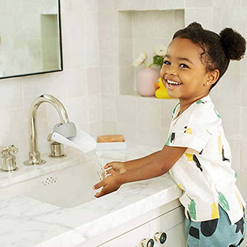 CHILDHOOD Faucet Extender for Kitchen and Bathtub Sink, Universal Sink Handle Extenders, Fun Hand-Washing (Grey)