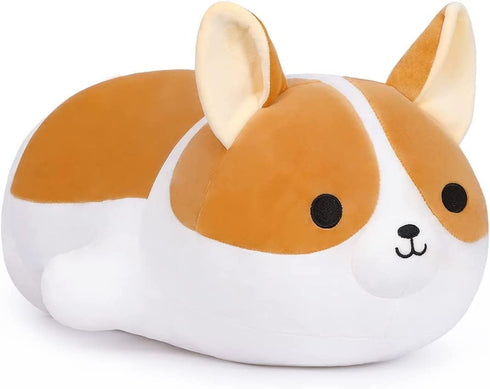 Corgi Stuffed Animal - Soft Corgi Dog Plush Toy, Cute Shiba Inu Akita Pillow Gift for Kids and Girls (15.7inch/40cm)