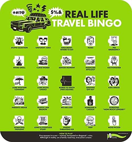 Real Life Travel Bingo - Breaking Games - Compact & Durable Family Game for Road Trips, Flights, and Adventures