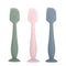 3 Pack Baby Diaper Cream Spatula Applicator, Soft Silicone Butt Paste Spatula with Suction Cup Base