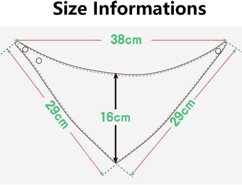 JZLPIN 3 Packs Baby Dribble Bib, Toddler Bandana Bib Super Absorbent Cotton Feeding Bibs