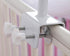 CdyBox Crib Canopy Holder Universal Metal Adjustable Clip-On Stand Bracket for Crib Cot Bed Mosquito Net(White, Stand