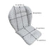 High Chair Cushion, Soft and Comfortable Baby High Chair Pad/Seat Cushion, Light and Breathable (Gray Background Stars