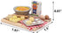 Set 1:12 Miniature Baking Kitchen Food Play for Dollhouse Scale Accessories with Mini Food Eggs Milk Bread Model