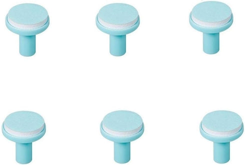 Baby Nail Trimmer Replacement Pads, 6PCS Grinding Heads Polish Disc for Electric Nail File Kit, Blue