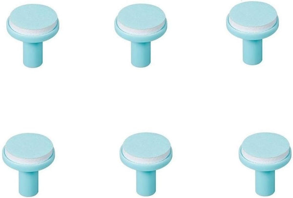 Baby Nail Trimmer Replacement Pads, 6PCS Grinding Heads Polish Disc for Electric Nail File Kit, Blue