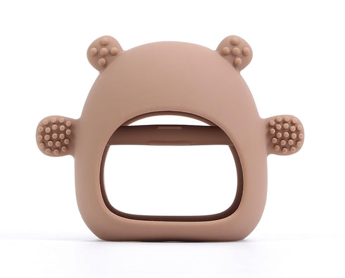 100% Food Grade Silicone Baby TEETHER Teething Toys for Babies (Caramel)