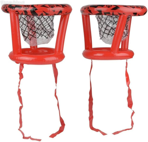 Wicked Big Sports Inflatable Basket Heads, Funny Basketball or Toss Game for Outdoor or Indoor Play, Red (1913)