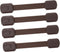 4pcs Babyproof Drawer Locks: Childproofing Safety Straps for Cupboard, Oven Door, Dishwasher, Brown Cabinet Locks