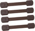 4pcs Babyproof Drawer Locks: Childproofing Safety Straps for Cupboard, Oven Door, Dishwasher, Brown Cabinet Locks