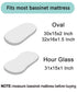 Pro Goleem Satin Bassinet Sheet, Soft Silk Feeling Sheet for Cradle or Bassinet Pad & Mattress for Boys and Girls,