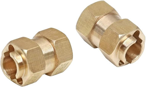 Brass Wheel Hex Hub 10mm(+6mm) Extenders Adaptor Set for 1/18 TRX4M Upgrade Parts RC Crawler Car