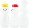 Cornucopia Brands Honey Bear Straw Cups, 3-Pack, 8-Ounce Therapy Sippy Bottles with Flexible Straws