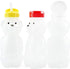 Cornucopia Brands Honey Bear Straw Cups, 3-Pack, 8-Ounce Therapy Sippy Bottles with Flexible Straws