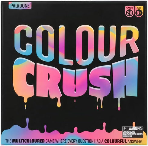 Paladone Color Crush Board Game of Artsy Challenges - Charades Meets Drawing, Acting & Guessing