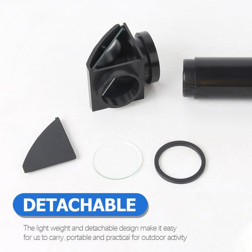 Totority Adjustable Periscope Outside Toys, Plastic Mirror for Physics Optics Experiment, Detachable Black Turnicate Kit