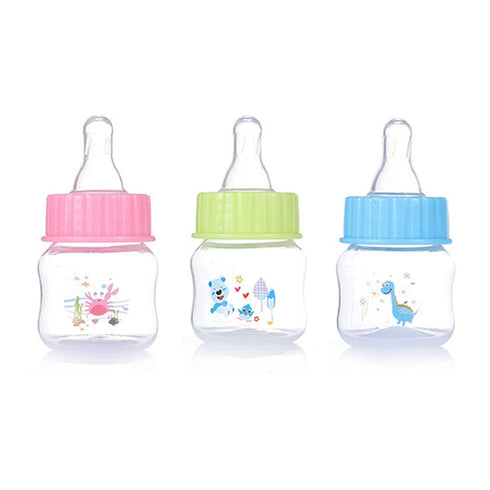 BOGEEL 1.7oz Baby Bottle Portable Baby Nursing Bottle Wide Neck Natural Flowing Easy to Milk Bottle for Infant Pet Dog