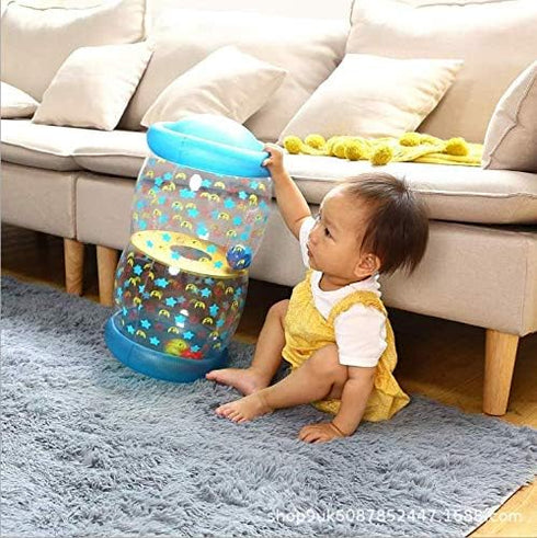 Fidget Toys for Baby Crawling, Fitness Toys to Exercise Hearing and Touch, Baby Toys for 6 Months to 3 Year Olds (Blue)