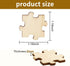 300PCS Blank Wooden Puzzles, DIY Jigsaw Puzzle Pieces for Crafts, Arts, Card Making (1.18" x 1.18") - Plain Puzzle