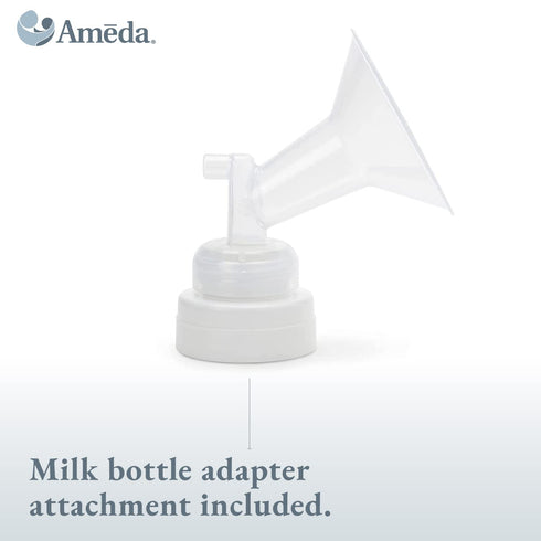 Ameda 30mm, 2 Count, Mya Breast Pump Replacement Flanges Comfort Fit Angled Flange