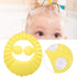 Srliya Baby Shower Shampoo Bath Cover Soft Adjustable Visor Hat for Toddlers Silicone Hair Sun Ear for Kids (Yellow)