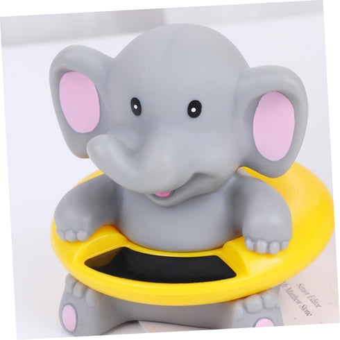 LOORGVEL 1pc Swimming Cartoon Elephant Bath Thermometer for Boy Girl Multi-Purpose Floating Water Temperature Gauge