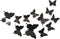 12Pcs 3D Butterfly Removable Wall Decals, DIY Home Decorations, Art Decor Stickers for Kids Bedroom, Black