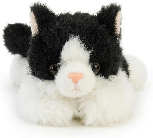 8 inches Cute Black Cat Stuffed Animal Plush Toy - Weighted & Soft, Cute Small Plushie Gift for Kids, Girls, Boys