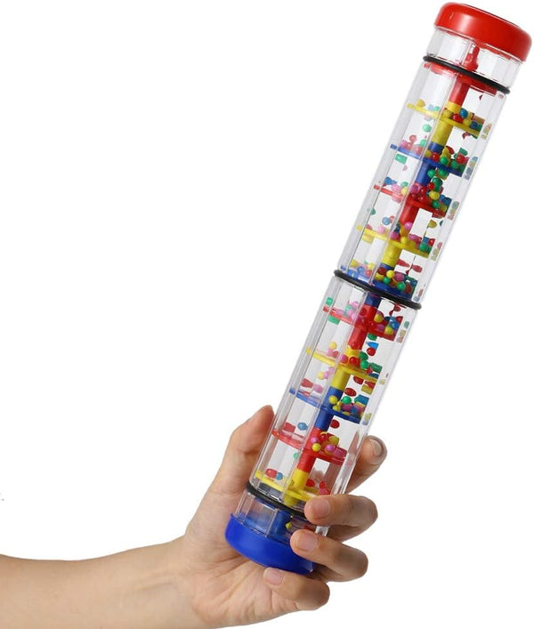 Rainmaker 12 inch Rain Stick for Babies, Rattle Tube Shaker Music Sensory Auditory Instrument Toy for Baby