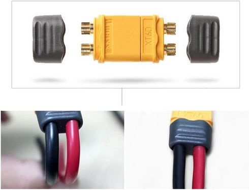 Amass 10Pairs XT60H Connectors (XT60 Upgrade) Male Female Bullet Connectors for RC Lipo Battery, Planes, Cars, ESC