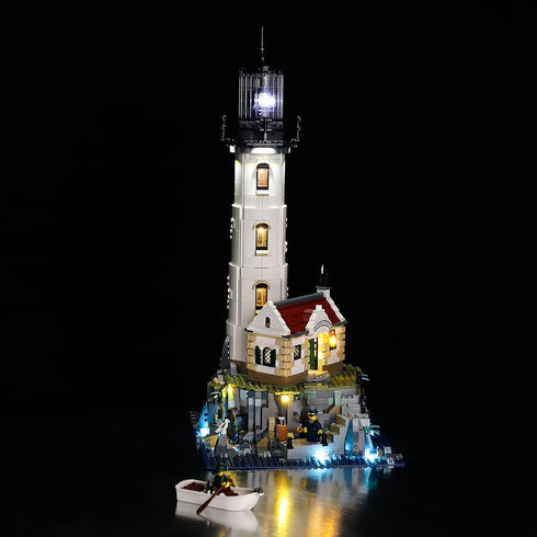 Kyglaring LED Lighting Kit for Lego Home Ideas Motorized Lighthouse 21335 Model Building Set (Classic Version)