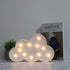 White LED Cloud Marquee Signs, Light Up Cloud Decorative Signs for Nursery Room Night Light, Baby Shower Decor