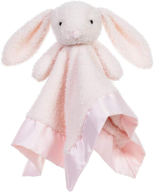 Apricot Lamb Stuffed Animals Pink Bunny Rabbit Security Blanket - Luxury Snuggler Plush Baby Lovey, 13 Inches