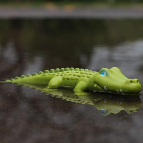 7" HABA Little Friends Crocodile - Chunky Plastic Zoo Animal Toy Figure