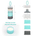 Baby Formula Dispenser Container, Portable Milk Powder Dispenser, Non-Spill Stackable Storage, BPA Free, 4 Compartments