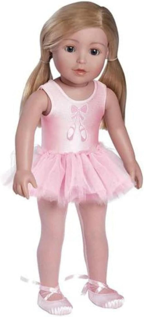 Adora Amazon Exclusive Amazing Girls Doll Accessories, Clothes for 18" Baby Dolls Includes Shiny Stockings and Satin Slippers, Birthday Gift For Ages 6+ - Ballet Dance Outfit