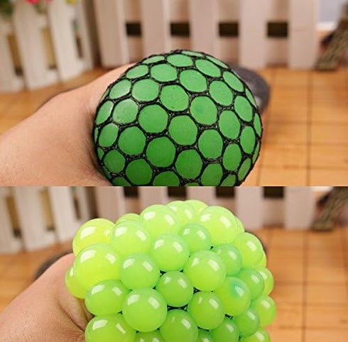 FIREBOOMOON 3 Stress Relief Squeezing Soft Rubber Vent Grape Ball Hand Wrist Toy Funny Geek Gadget Vent Toy