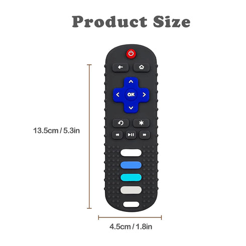 Silicone Teething Toys for Babies - Remote Control Shape Silicone Teethers, Cute Chew Toys for Boys and Girls, BPA Free