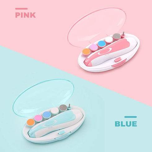 Midetoy Trimmer 6 Baby Nail Clippers Safe Baby Nail Electric Trim Polish Grooming Kit for Newborn Infant Toddler